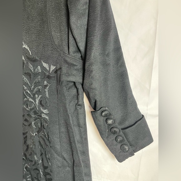 Embroidered Victorian Gothic Military Frock Coat Steampunk Bespoke M - Picture 9 of 16